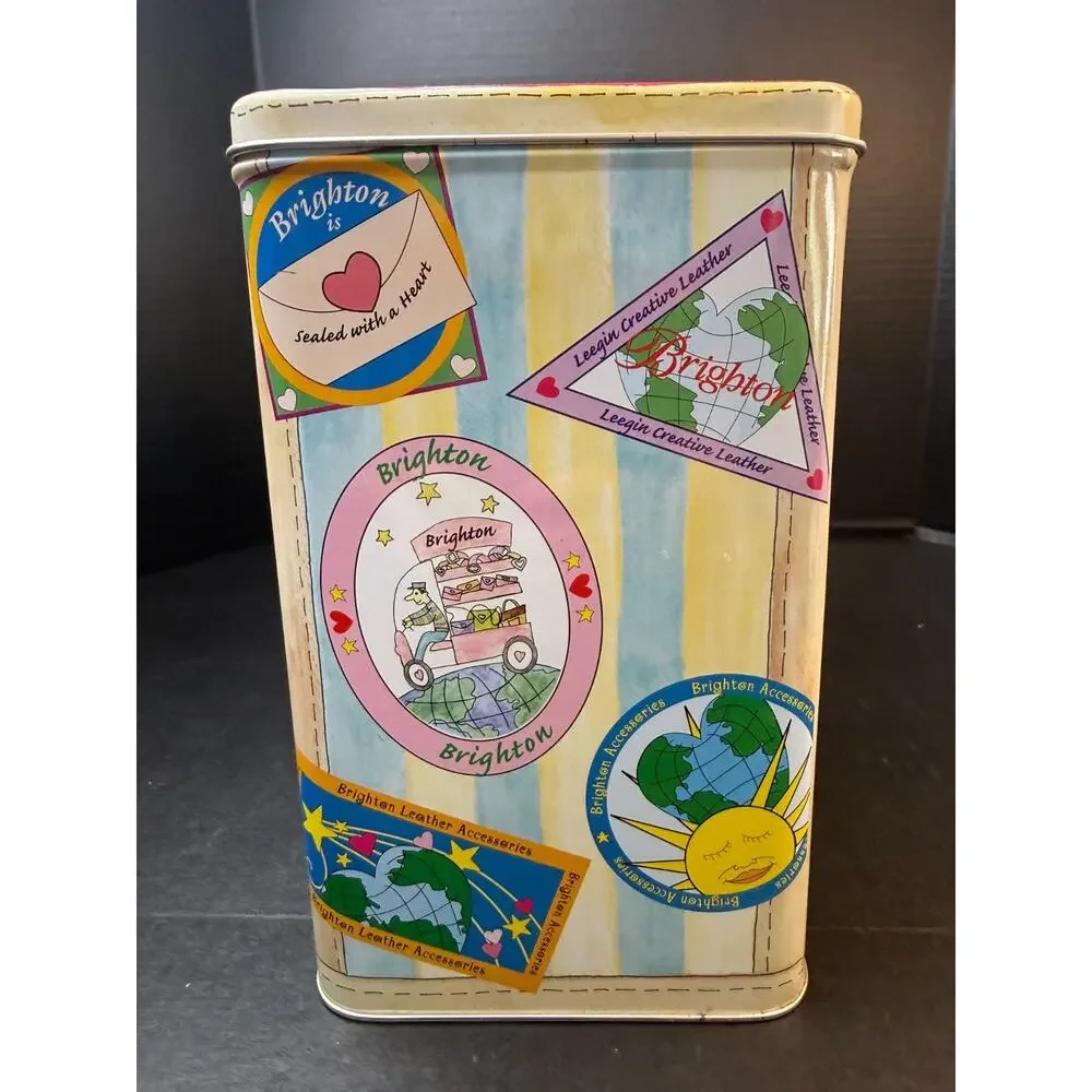 Brighton Brighton Tin Handled Case Unique Retired New